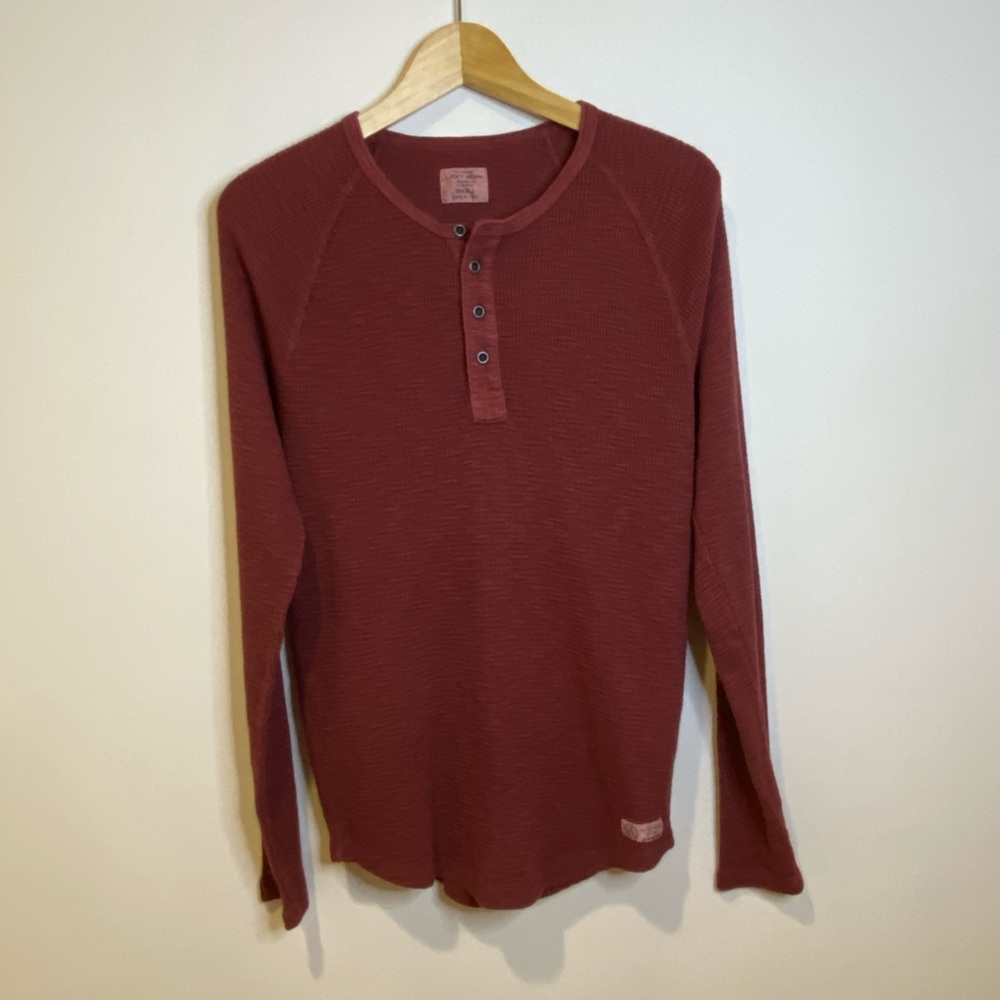 Lucky Brand waffle knit long sleeve size S